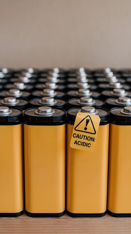 LiPo (Lithium-polymer) type batteries in yellow cases